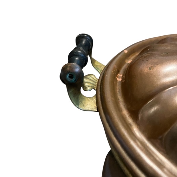 Vintage Copper Chafing Dish Pot and Stand. Lidded Dish with‎ Handle - Picture 10 of 11